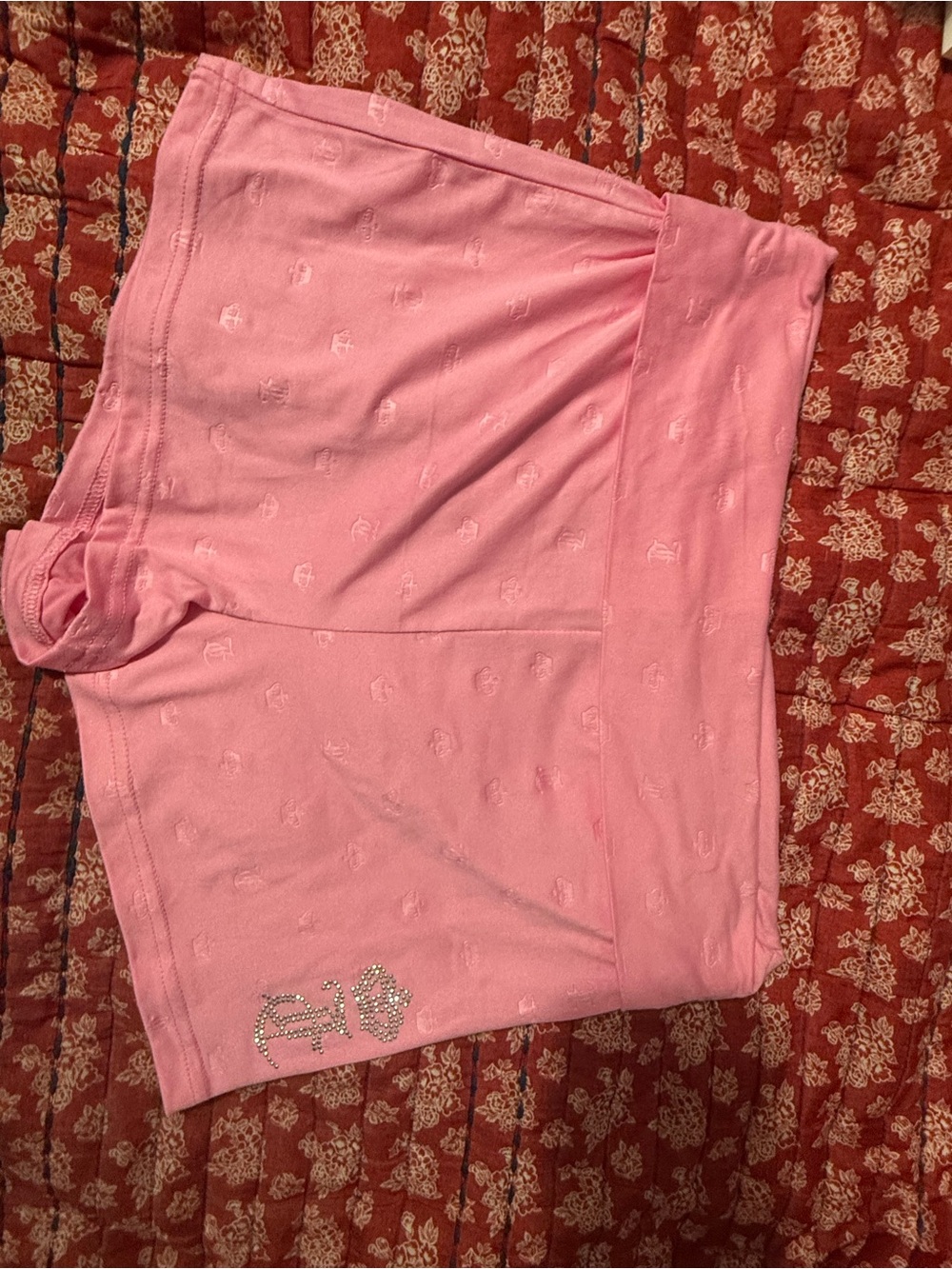Juicy Couture  Pink Rhinestone Logo Tank & Shorts Set - Picture 7 of 9